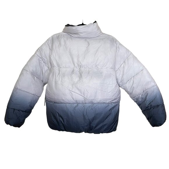 Nicole Miller Ombre Puffer Winter Coat Jacket Sz Large NWT - Picture 5 of 7